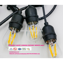 SL-33 Comercio al por mayor colgante de navidad cadena de luz decorativa E26 socket de lámpara cable de corriente alterna con interruptor en línea